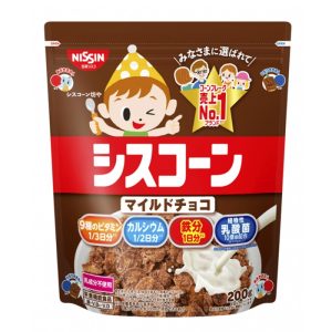 Thực phẩm bổ sung: Ngũ cốc giòn ăn liền Nissin Ciscorn vị sô cô la 200g