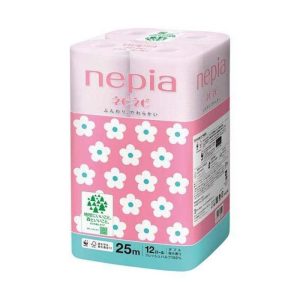 Giấy vệ sinh Nepia màu hồng 2 lớp 12 cuộn/bịch